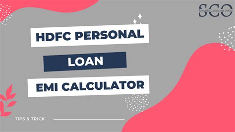 hdfc emi calculator online